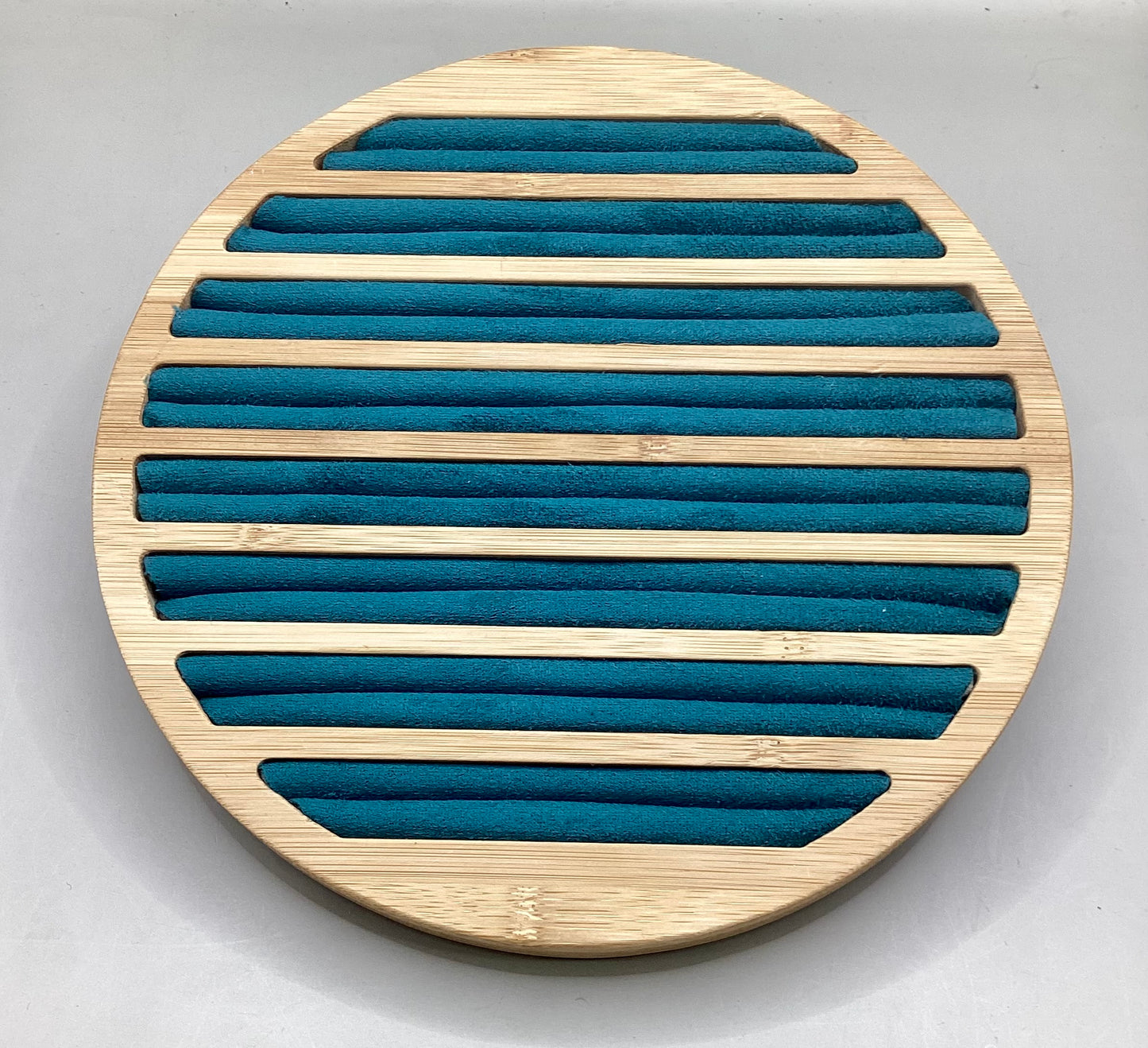 Exhibidor Anillos Madera de Bambú
