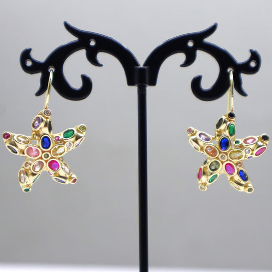 Pendientes Estrella Zirconia
