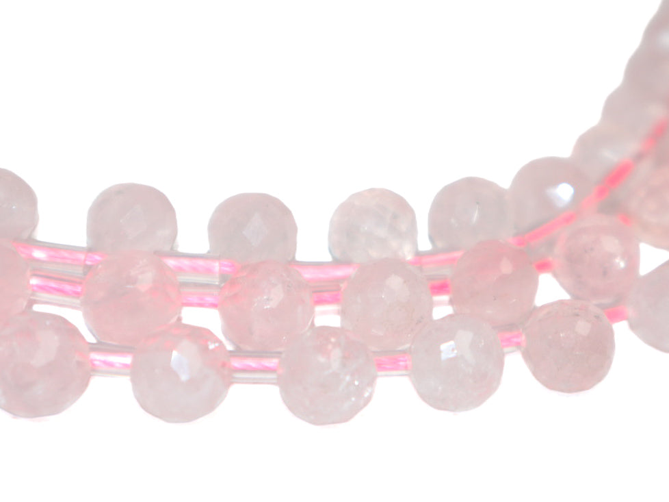Cuarzo Rosa Gota H8x10mm