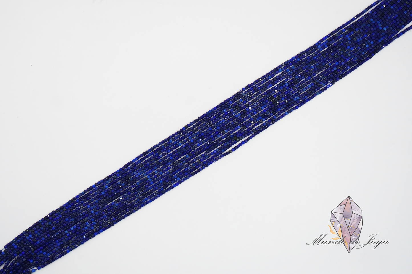 Lapislazuli A Cuadrado Facetado 2.5mm