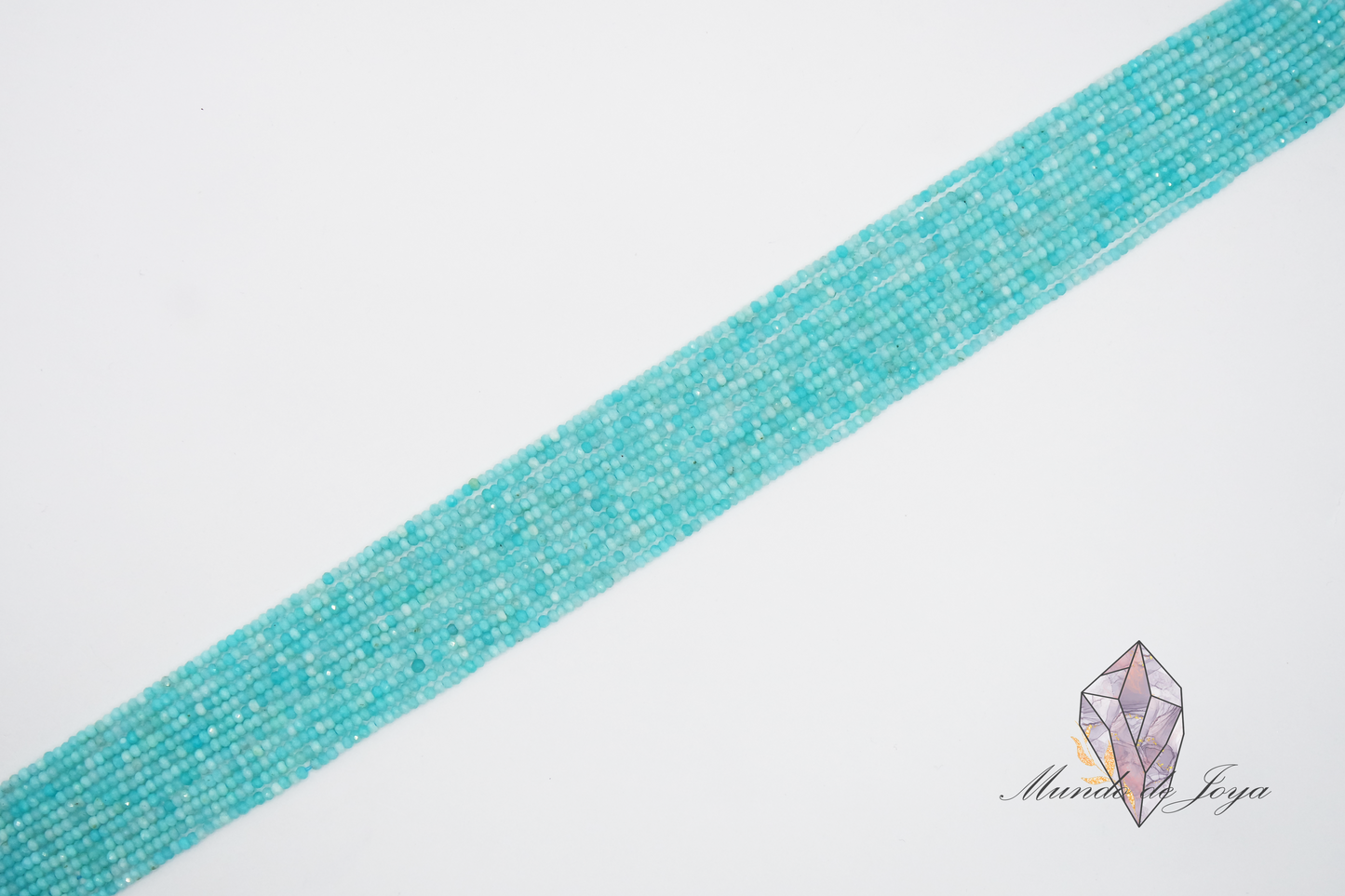 Amazonita Disco Facetado 2x3mm