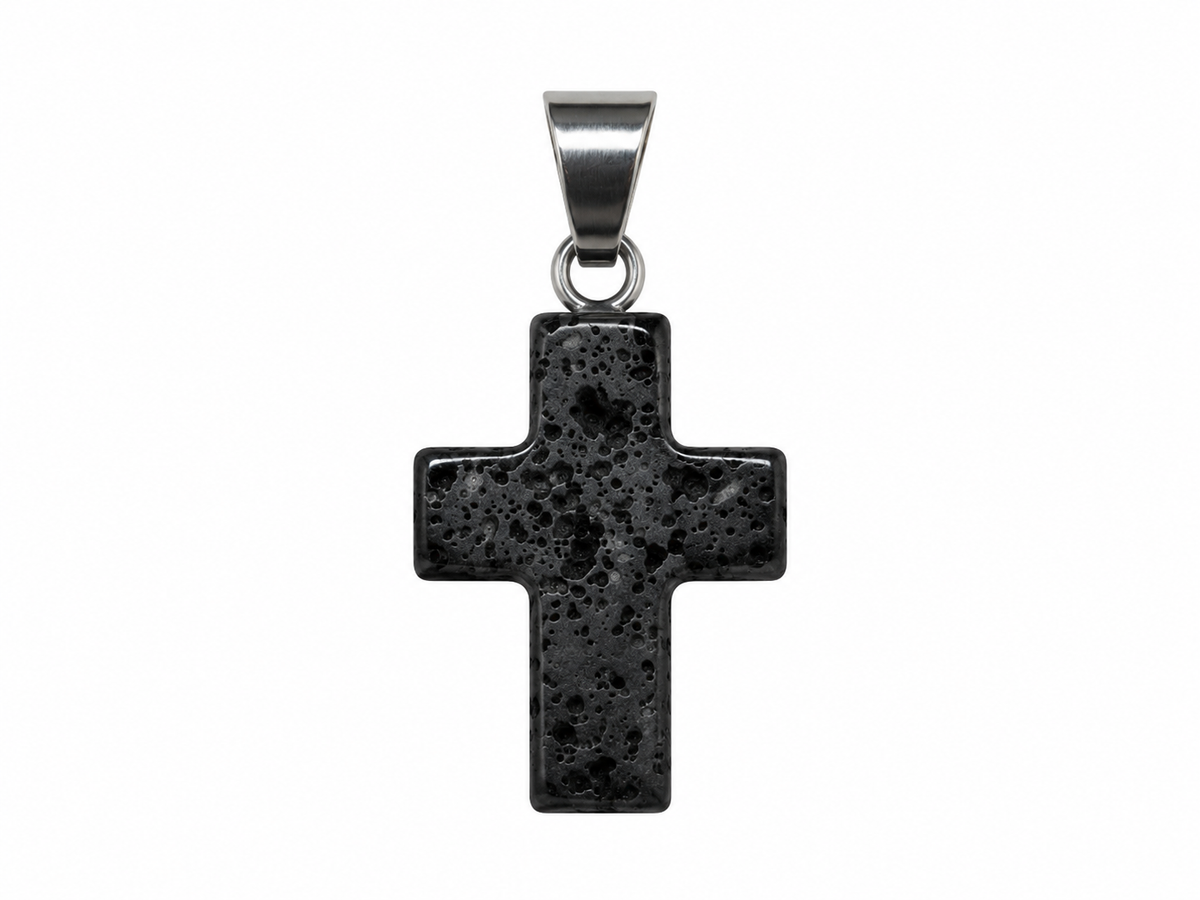 Dije Cruz de piedra
