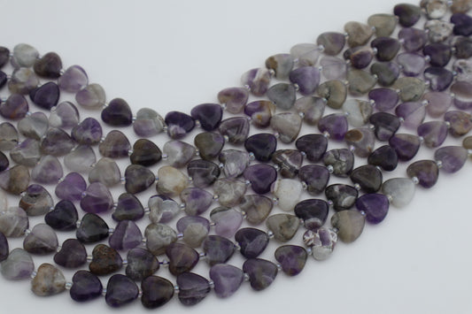 Amatista Corazón Piedra Natural 10mm
