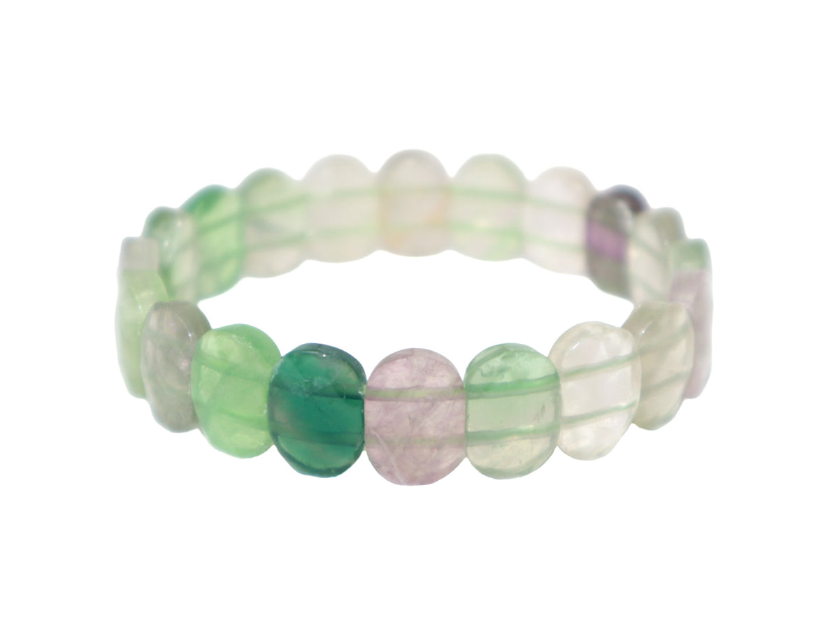 Pulsera de Fluorita Corte Pastilla
