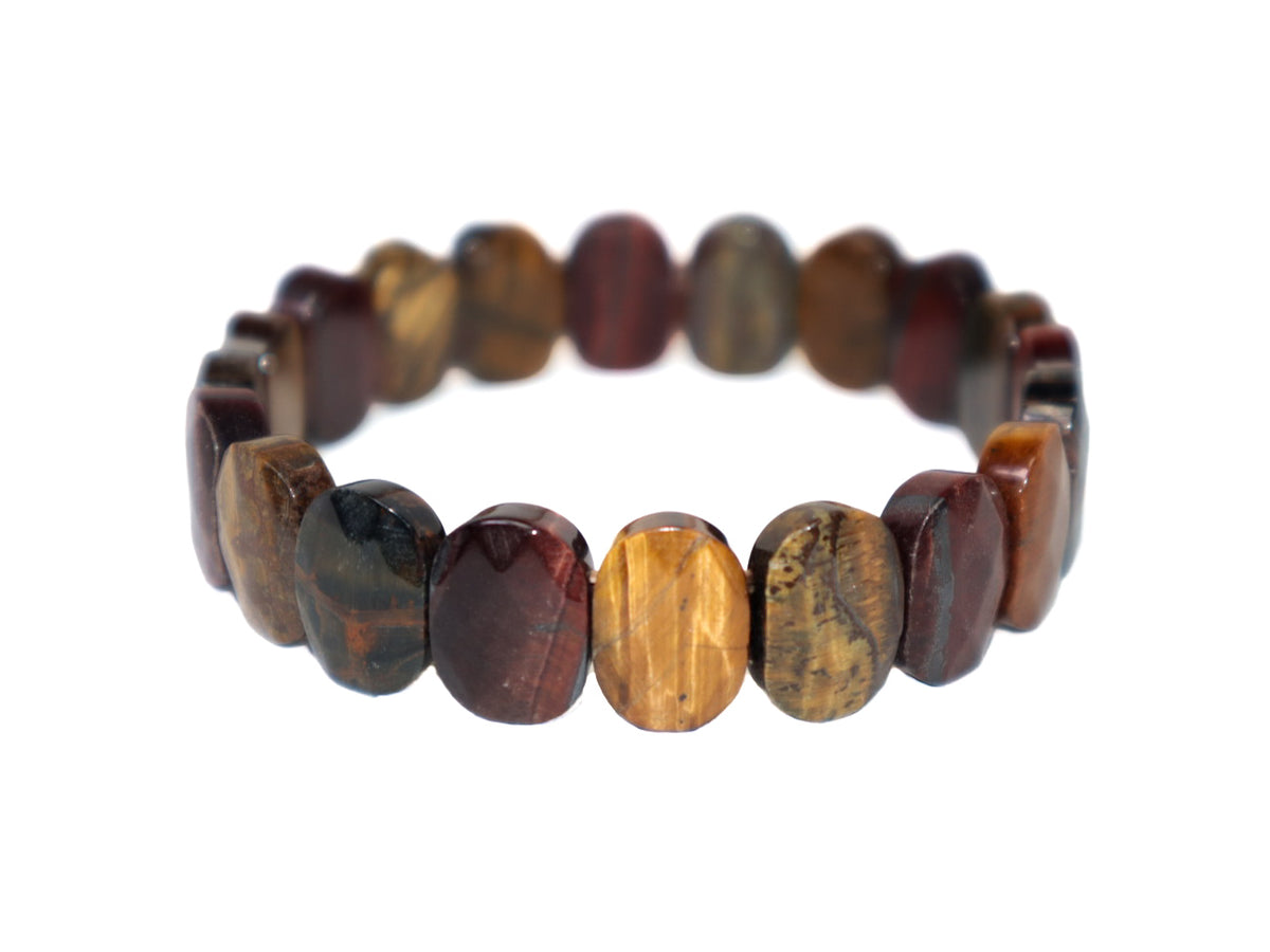 Pulsera de Ojo de tigre Mix Corte Pastilla