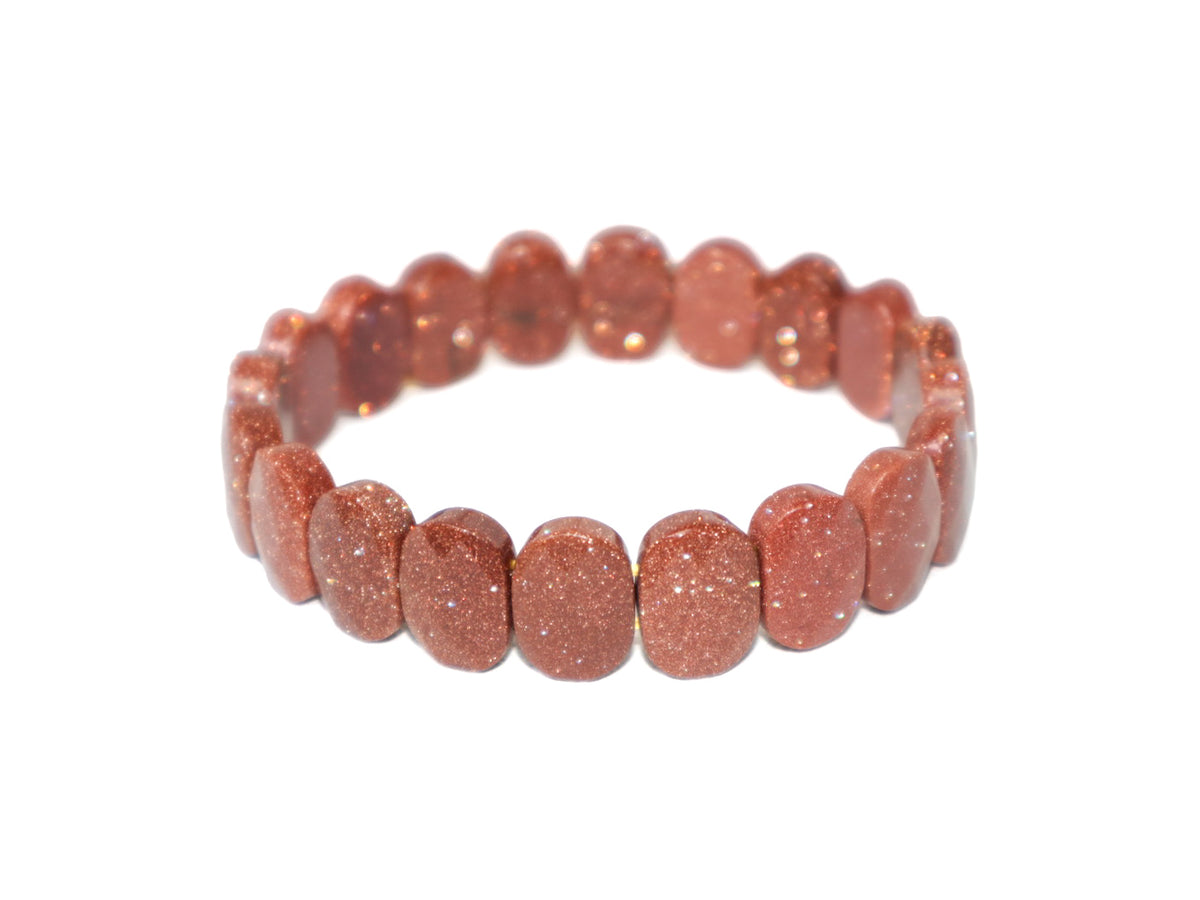 Pulsera de Goldstone Corte Pastilla