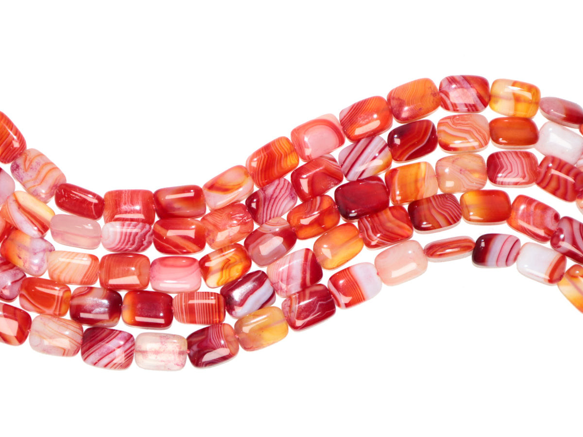 Ágata Rojo Claro Rectángulo