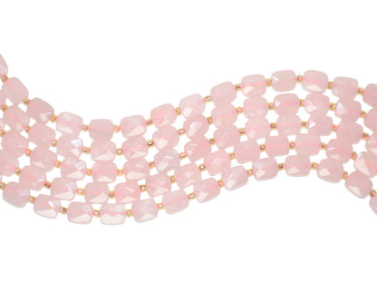 Cuarzo Rosa Rectángulo F8x10mm