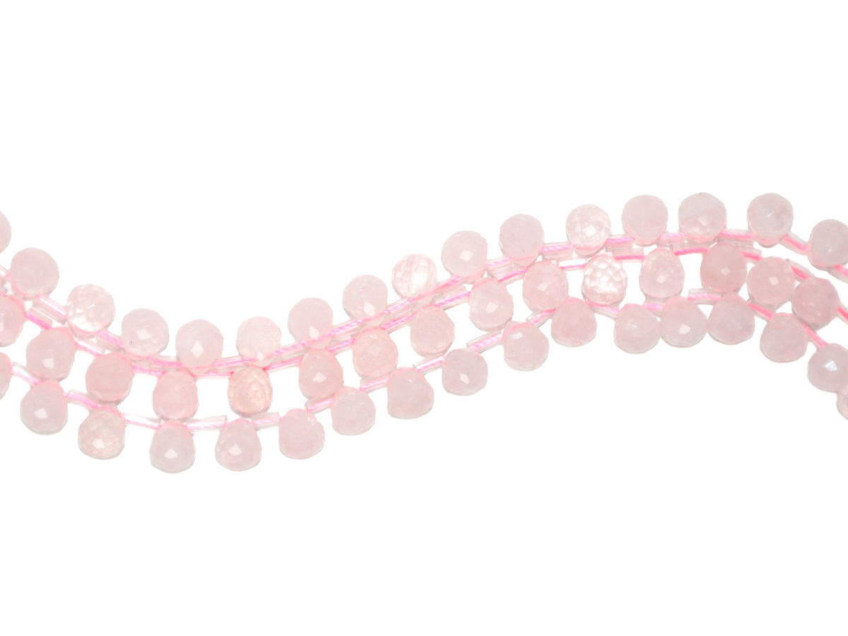 Cuarzo Rosa Gota H8x10mm