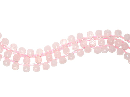 Cuarzo Rosa Gota H8x10mm