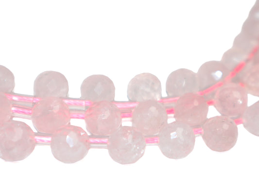 Cuarzo Rosa Gota H8x10mm