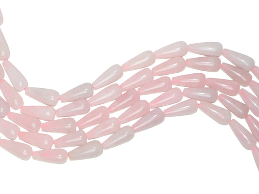 Cuarzo Rosa Gota 10x30mm