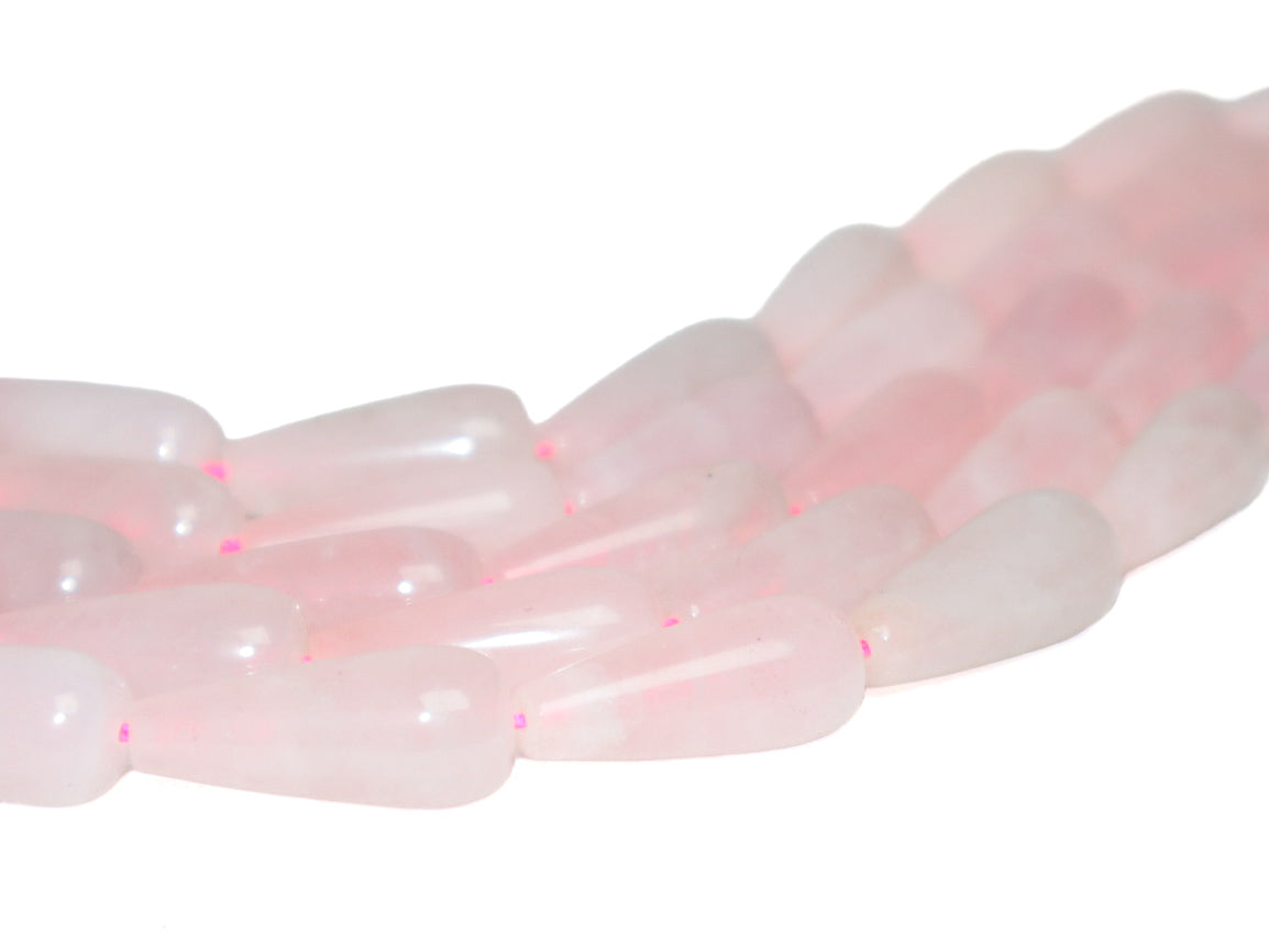 Cuarzo Rosa Gota 10x30mm