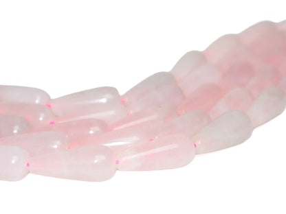 Cuarzo Rosa Gota 10x30mm