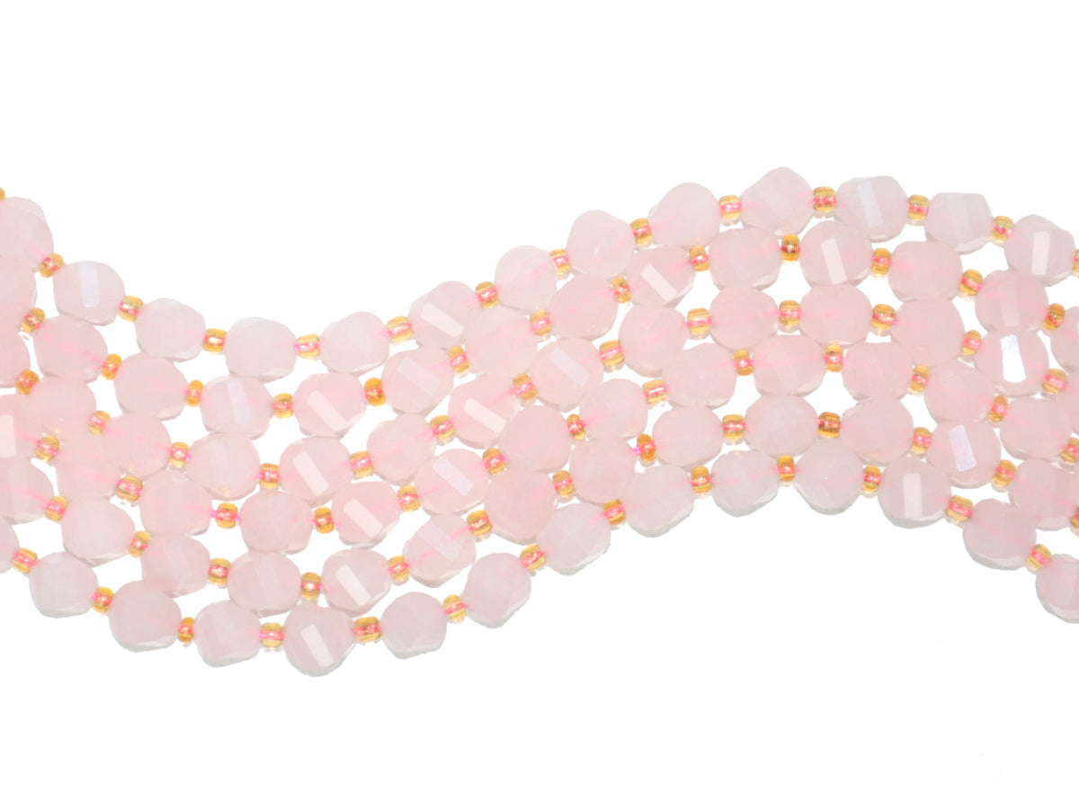 Cuarzo Rosa Satélite Torcido