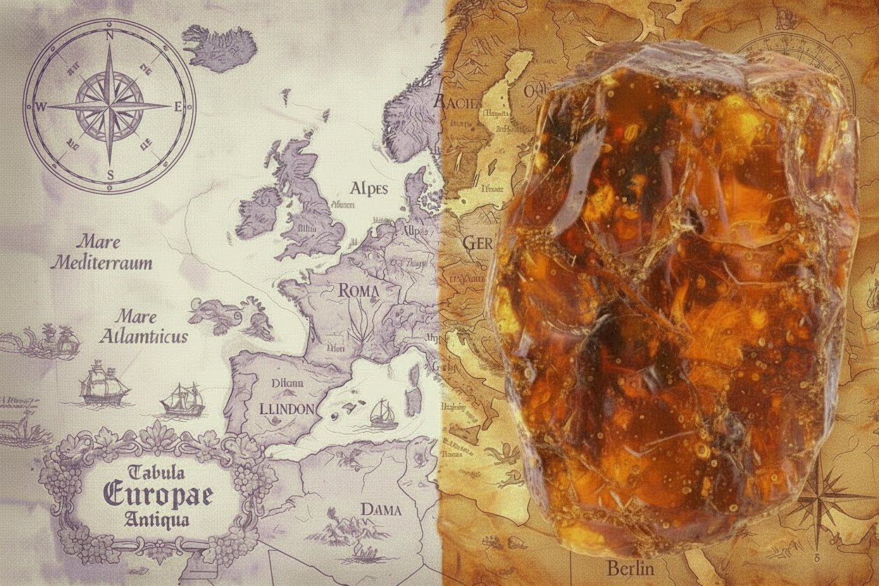 MAPA DEL CONTINENENTE EUROPEO VINTAGE CON COLOR TENUE VIOLETA