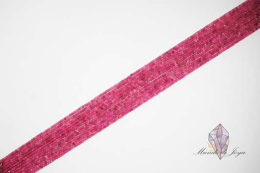 Turmalina Rosa AA Facetado 2x3mm