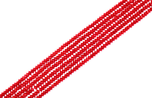 Coral Disco Rojo 3x4mm